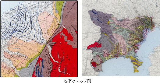 地下水マップ（富山地域の一部）