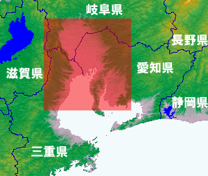 中部圏地図
