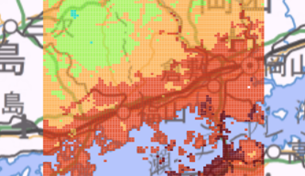 都市の地価分析